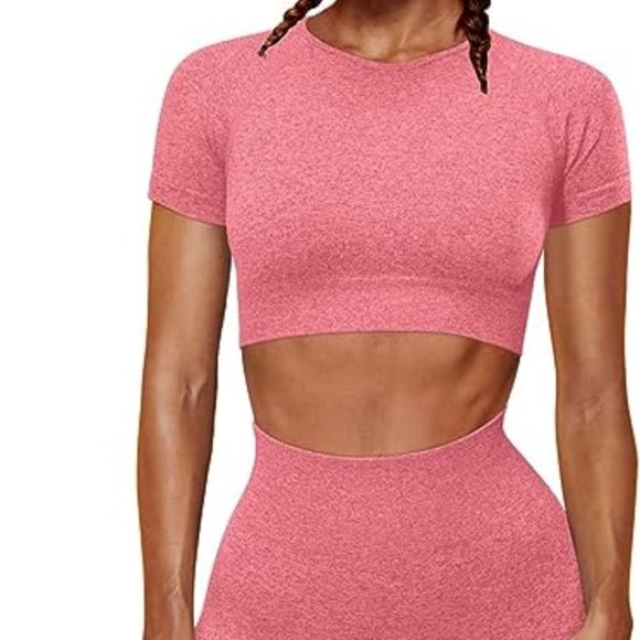 pink seamless yoga set (tangist) - Picture 1 of 2